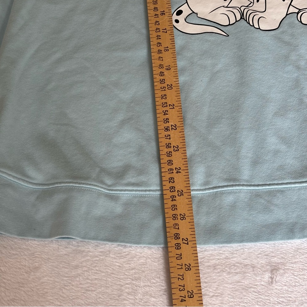Disneyland Resort Dalmations Crewneck Sweatshirt Light Blue Disney Women's XL 1X - Picture 12 of 15